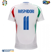 Moški Nogometni dresi Italija Giacomo Raspadori #11 Gostujoči EP 2024 Kratek Rokav